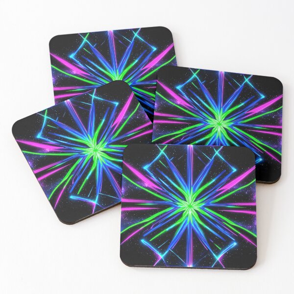 Item preview, Neon Galaxy Dreamscape: Geometric Cosmic Allure designed and sold by NeuronBrush.