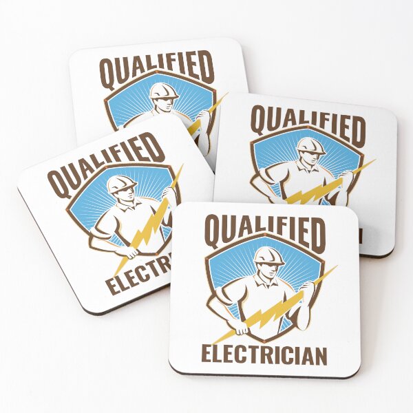 Item preview, Qualified electrician  designed and sold by T&C Finesse.