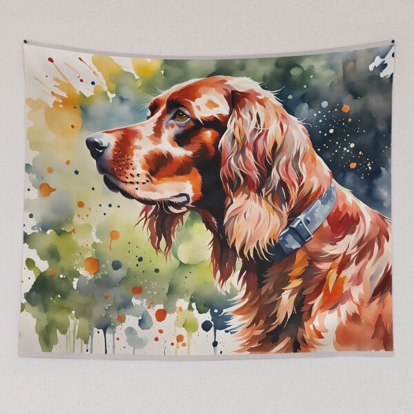 Item preview, Irish Setter - Modern watercolour style dog breed portrait designed and sold by Country-Artist.