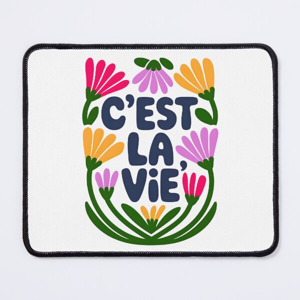 Item preview, "C'est la vie" A colorful and lively graphic with the French phrase designed and sold by OneLastWish.