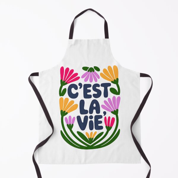 Item preview, "C'est la vie" A colorful and lively graphic with the French phrase designed and sold by OneLastWish.