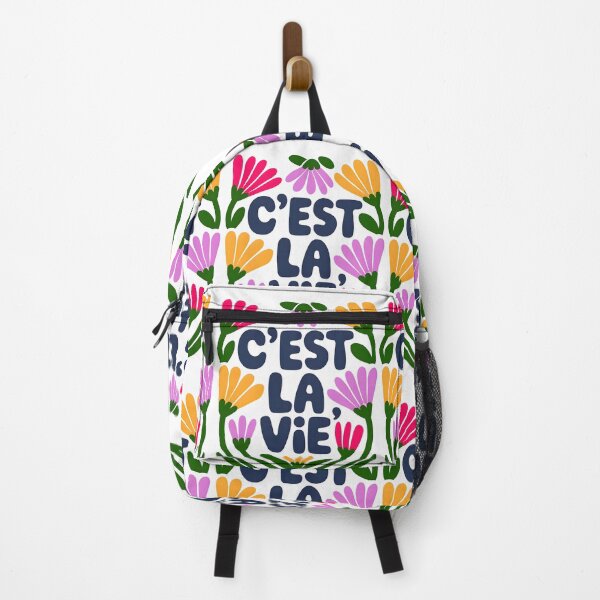 Item preview, "C'est la vie" A colorful and lively graphic with the French phrase designed and sold by OneLastWish.