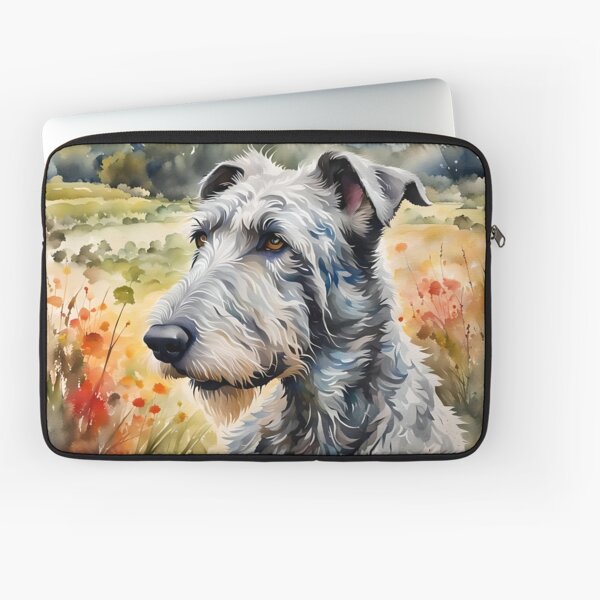 Irish Wolfhound - Dog Breed Portrait Laptop Sleeve