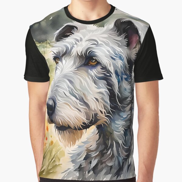 Irish Wolfhound - Dog Breed Portrait Graphic T-Shirt