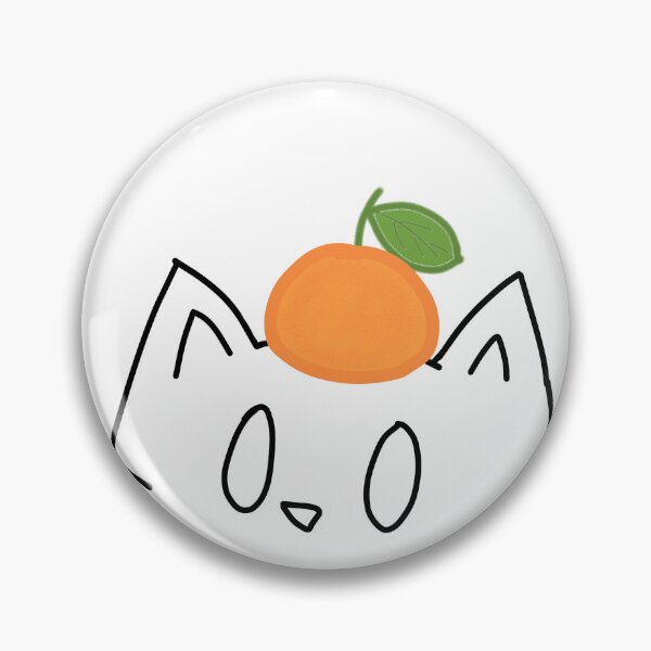 Item preview, Cat doodle with Orange on its head designed and sold by jwaalaa.