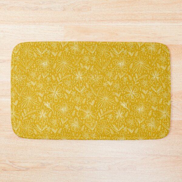 Item preview, Chalk Flowers, Dark yellow background designed and sold by Alex  Blud.