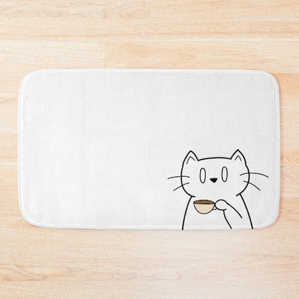 Item preview, coffee cat doodle designed and sold by jwaalaa.