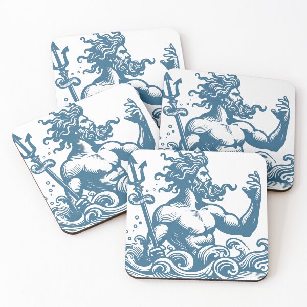 Item preview, poseidon greek god hand drawn designed and sold by ariamuhammad.