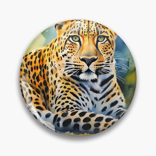 Item preview, Leopard - World Wildlife Watercolour Style designed and sold by Country-Artist.