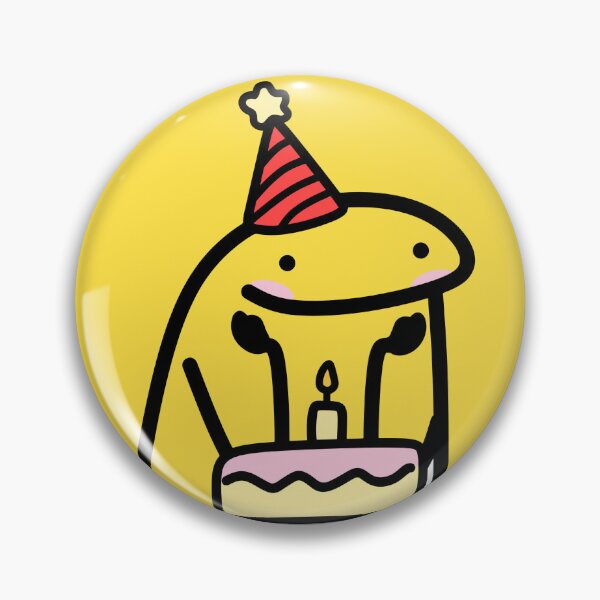 Item preview, Happy Birthday Flork Cute Yellow Urdu Barthi Umer k sath  designed and sold by Sketchbook Studio by Aqsaa.