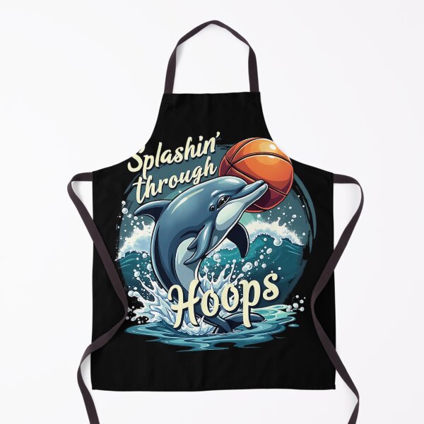 Item preview, "Soaring to the Hoop Play" Dolphin Basketball T-Shirt for Basketball Day designed and sold by AI-volution.