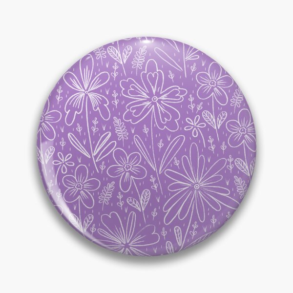 Item preview, Chalk Flowers, Light purple background designed and sold by Alex  Blud.