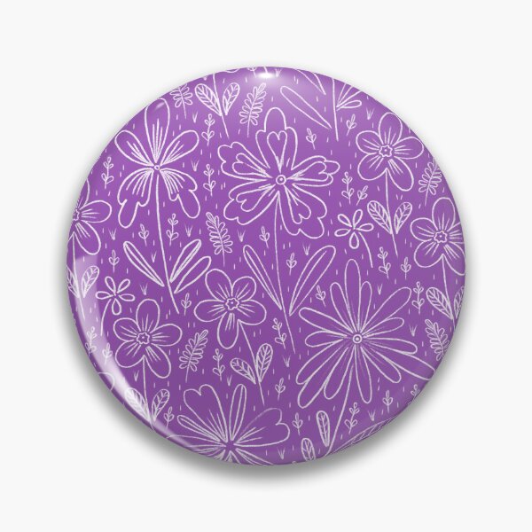 Item preview, Chalk Flowers, Purple background designed and sold by Alex  Blud.