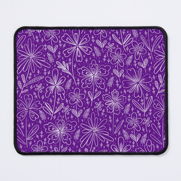 Item preview, Chalk Flowers, Dark purple background designed and sold by Alex  Blud.