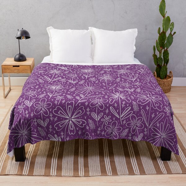 Item preview, Chalk Flowers, Lilac background designed and sold by Alex  Blud.