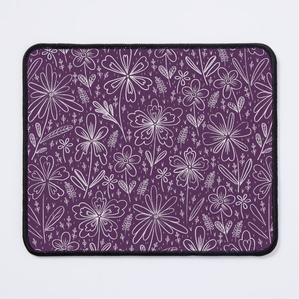 Item preview, Chalk Flowers, Dark lilac background designed and sold by Alex Blud.