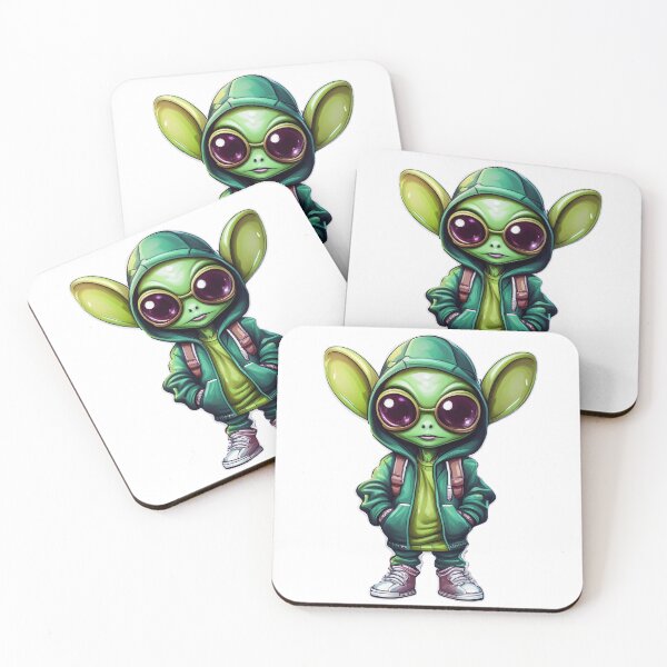 Aperçu de l'œuvre Chill Alien Chibo Vert créée et vendue par Dr. Neeko.
