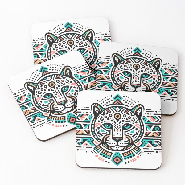 Item preview, Jaguars with Aztecs patterns that look like ancient art and culture designed and sold by kankan22.