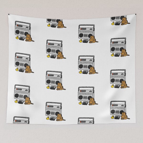 Item preview, a Cat and a Duck with a secret tape and a cassette player designed and sold by superbaechoo.