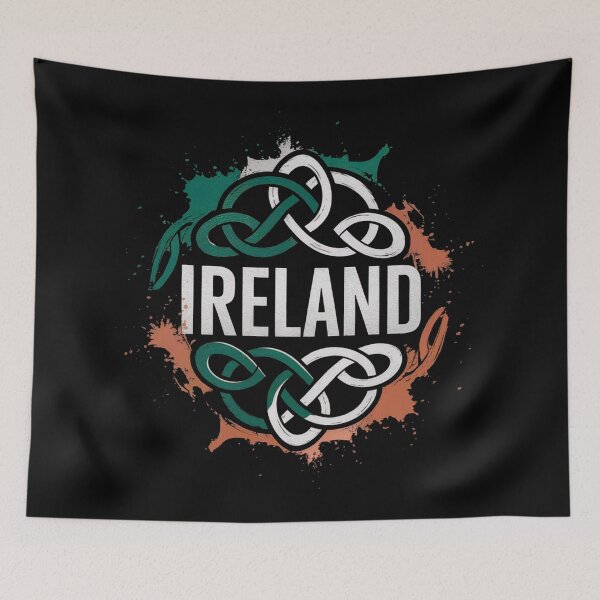 Item preview, Ireland Celtic Knot in Irish Flag Colours designed and sold by CELTIC-DESIGNS.