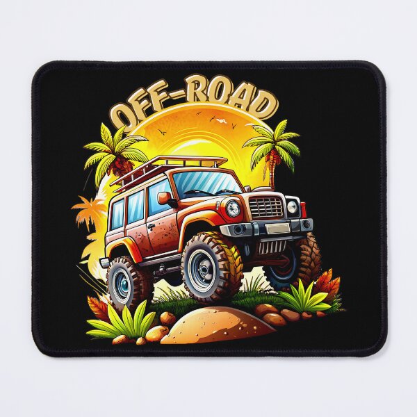 Item preview, Adventure-Ready SUV with 'Off-Road' Bold Typography Design designed and sold by VikArtStudio.