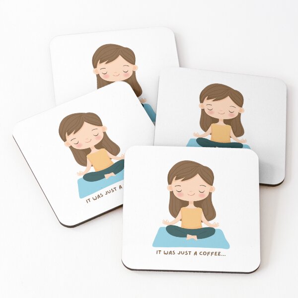 Item preview, Funny Coffee Lover Meditation "It was just a coffee..." Graphic designed and sold by CoolCrap-.