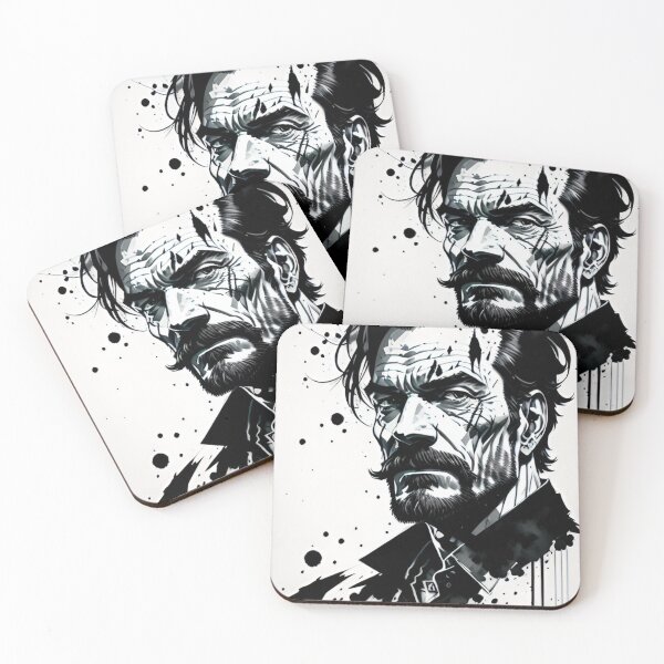 Item preview, portrait of a man, detective, retro designed and sold by DonnaBlankaArt.