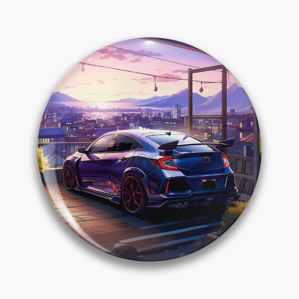 Item preview, Sunset Serenity Japanese Hot Hatch Overlooking The City designed and sold by RevUpDesign.
