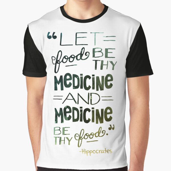 Healthy Food Watercolor Quote Graphic T-Shirt