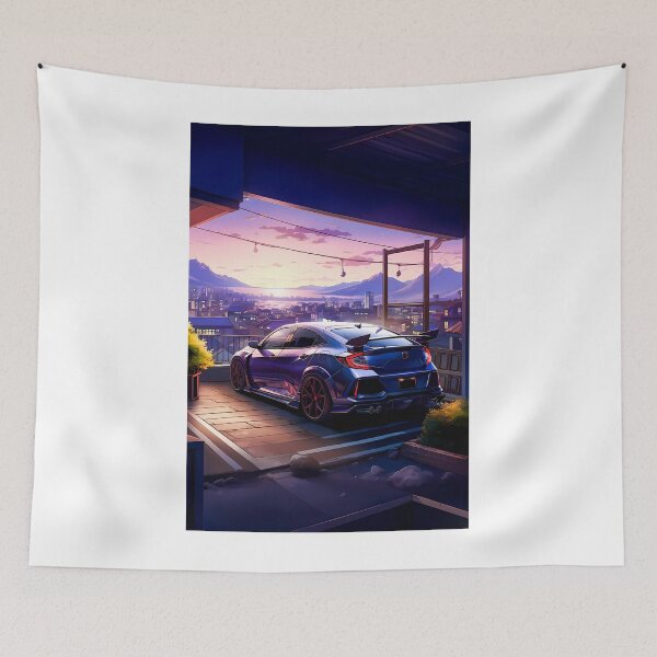 Item preview, Sunset Serenity Japanese Hot Hatch Overlooking The City designed and sold by RevUpDesign.