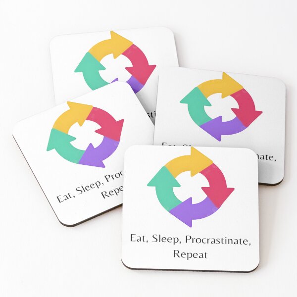 Item preview, Eat, Sleep, Procrastinate, Repeat designed and sold by ForbidenHoodies.