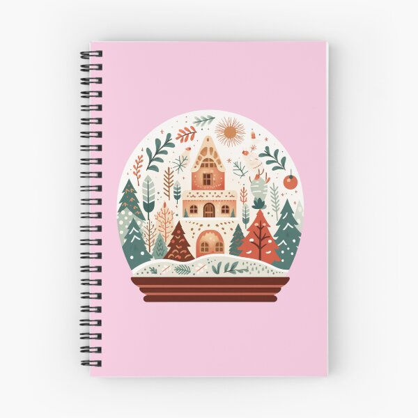 Item preview, Scandinavian Christmas Folk Art Snow Globe designed and sold by GiraffeCreative.