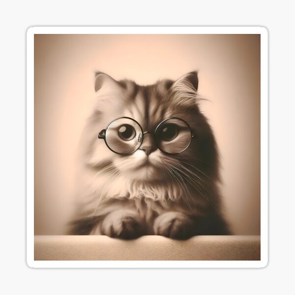 Great Kitten Thoughts  Sticker