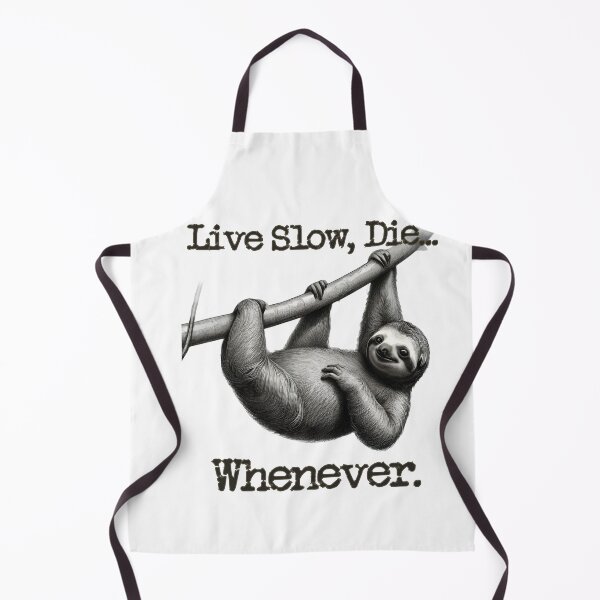 Item preview, Live Slow, Die... Whenever (sloth) designed and sold by LionAround.