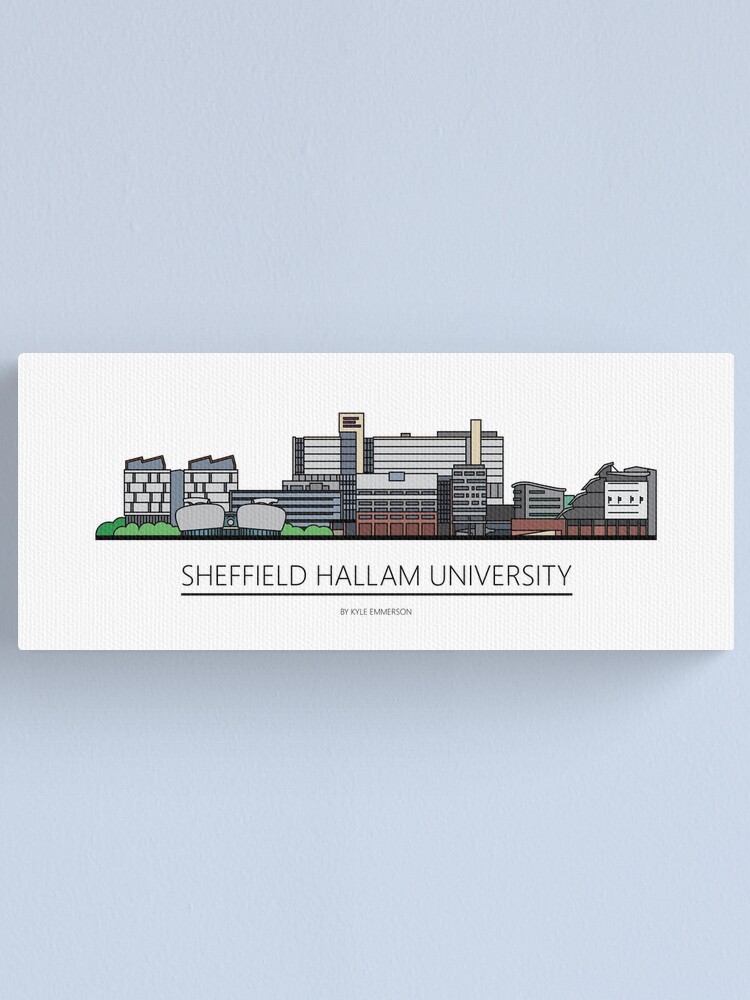 "Sheffield Icons Sheffield Hallam University" Canvas Print by