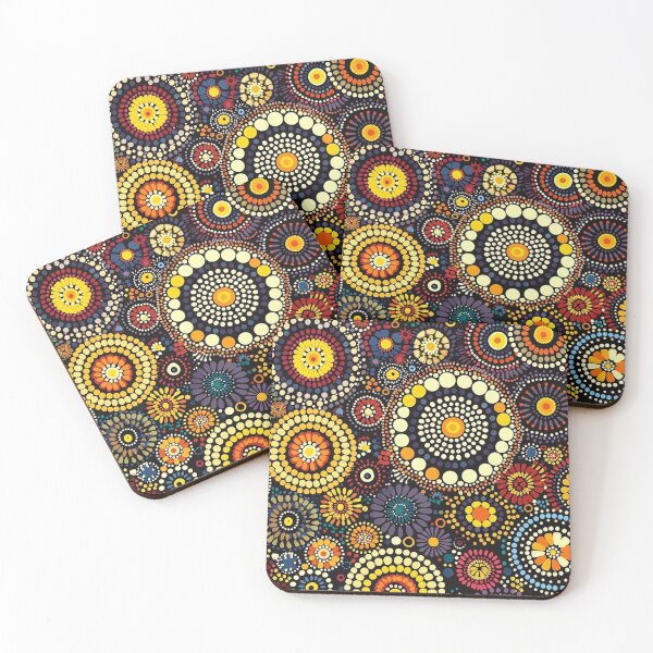 Item preview, Aboriginal Inspired Dot Art - Favorite Florescence designed and sold by GrinGalore.