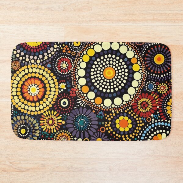 Item preview, Aboriginal Inspired Dot Art - Favorite Florescence designed and sold by GrinGalore.