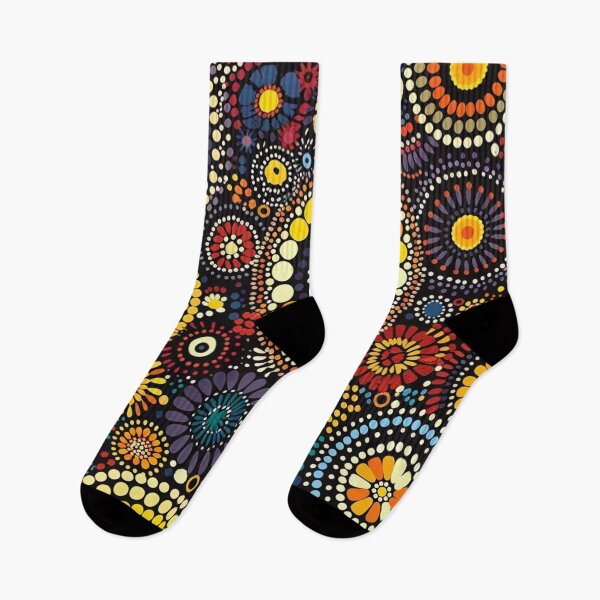 Item preview, Aboriginal Inspired Dot Art - Favorite Florescence designed and sold by GrinGalore.