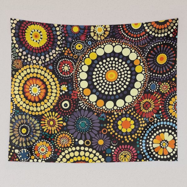 Item preview, Aboriginal Inspired Dot Art - Favorite Florescence designed and sold by GrinGalore.