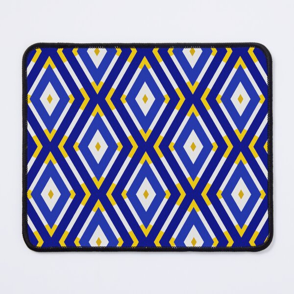 Item preview, Geometric Navy And Gold Colorful Diamonds And Zigzags designed and sold by Triplicate Limited.
