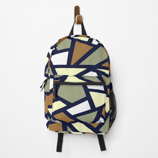 Item preview, Geodesic Abstract Pattern 2 Coffee Tan Grey White designed and sold by taiche.