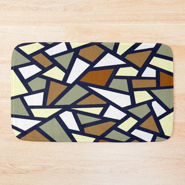 Item preview, Geodesic Abstract Pattern 2 Coffee Tan Grey White designed and sold by taiche.