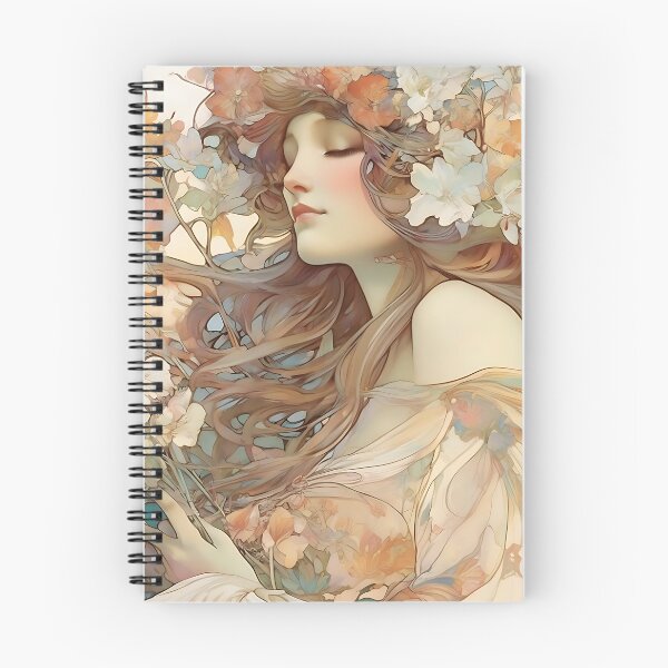 Item preview, Mucha Inspired Art Nouveau Floral Design designed and sold by Tamas Das.