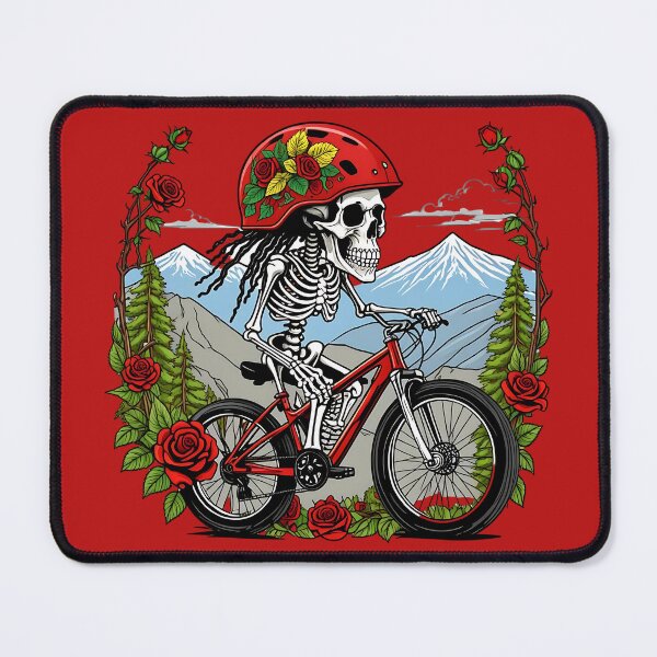 Item preview, Rasta Skeleton Mountain Biker designed and sold by HippieFarms11.