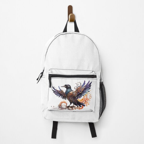 Item preview, a steampunk raven as a digital watercolor designed and sold by Rose Design & Photos.
