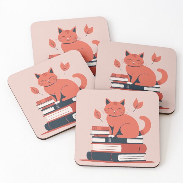Item preview, "Autumn Catnap" Minimalist Vector Art | Cute Cat Chilling on Books with Cozy Autumn Vibes designed and sold by Laila-Ahmed.