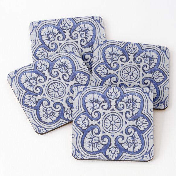 Item preview, blue tiles designed and sold by Sylvia Theo.