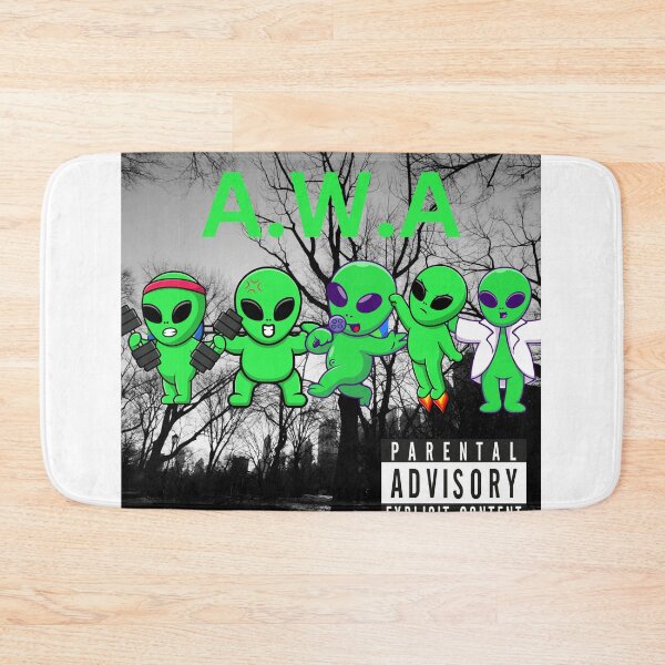 Item preview, Aliens with Attitude A.W.A Funny NWA Aliens Graphic designed and sold by CoolCrap-.