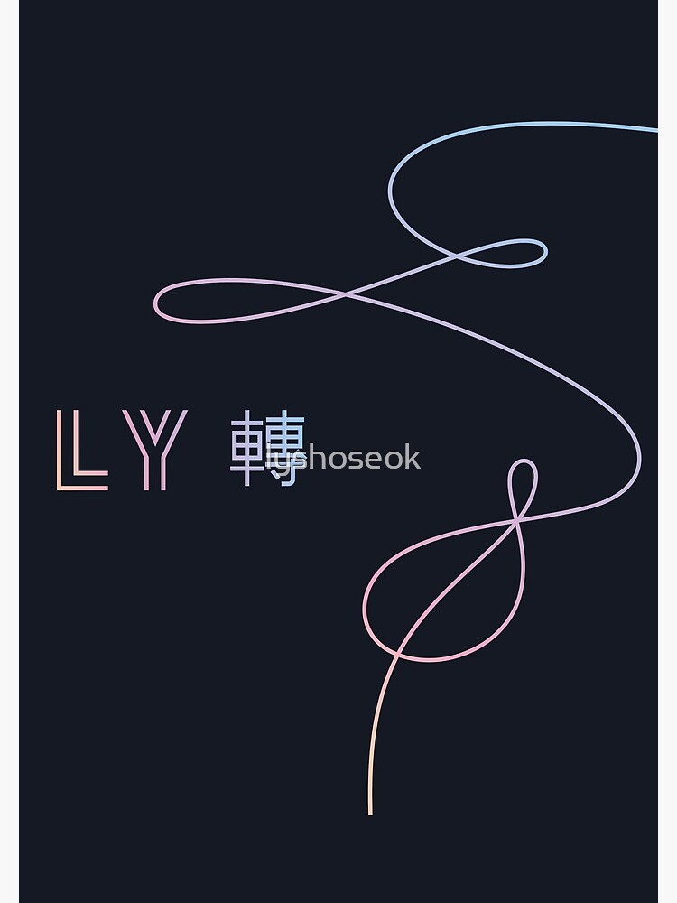 "BTS LOVE YOURSELF 轉 TEAR // ALBUM COVER" Spiral Notebook