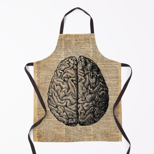 Item preview, Vintage Human Anatomy Brain Illustration Dictionary Book Page Art designed and sold by DictionaryArt.